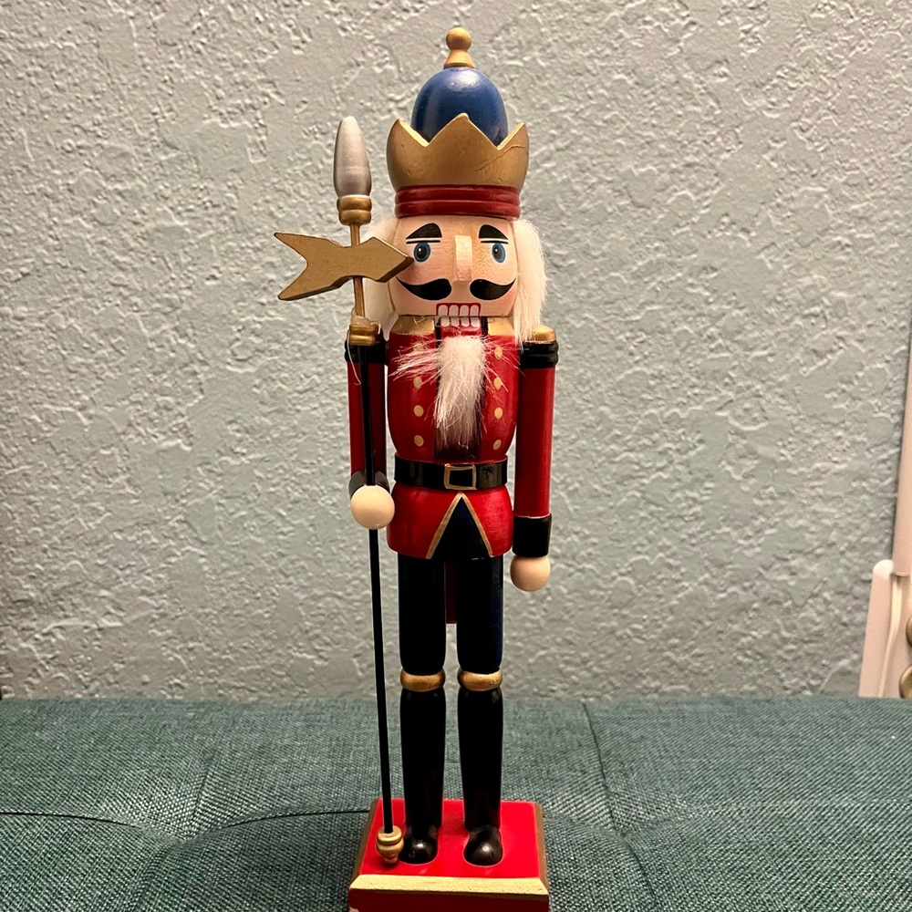 Red and Blue Soldier King Nutcracker